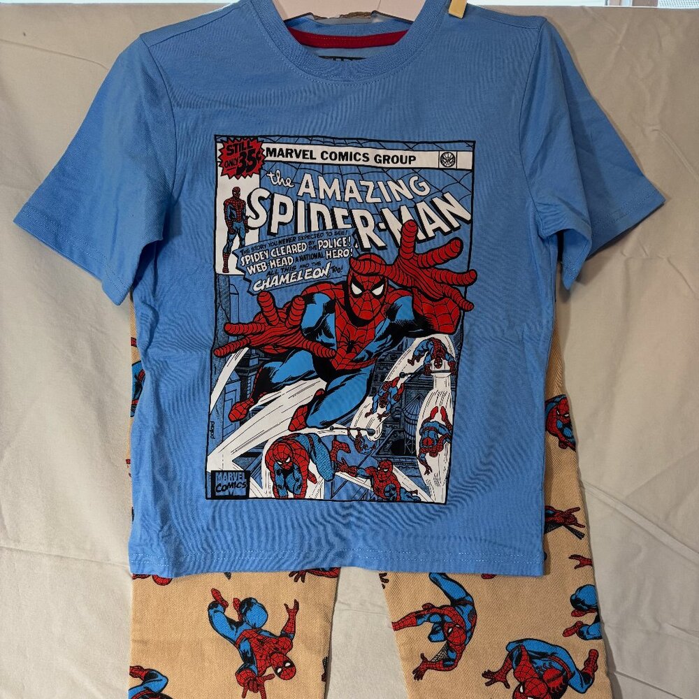 Marvel Spiderman 2 piece set, Size 7 - like new